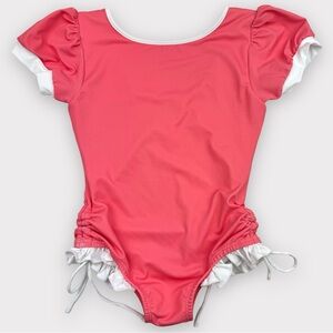 Sz 5 Wildling by Well Dressed Wolf Sunrise Coral Swim Leo in EUC swimsuit